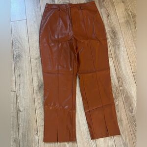 Large Brown Leather Pants from Lane 201